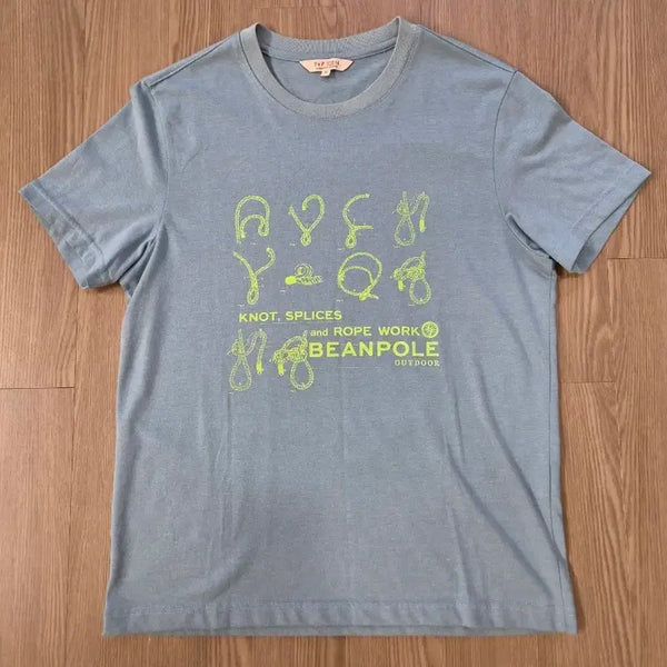 [BUNJANG] Beanpole Outdoor Short-Sleeve T-Shirt Blue-Gray Size 95 / 빈폴 아웃도어 반팔 티셔츠 블루그레이