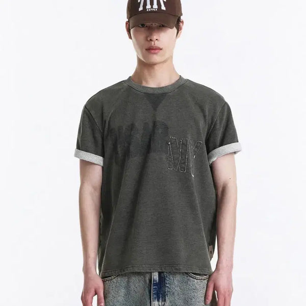 [BUNJANG] Gi Chul Short Sleeve T-Shirt / 기철 반팔티