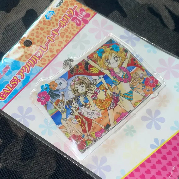 [BUNJANG] Super Gals! Acrylic Keychain (Swimsuit Design) / 일본 고전 문구 슈퍼갤즈 GALS! 아크릴 키링