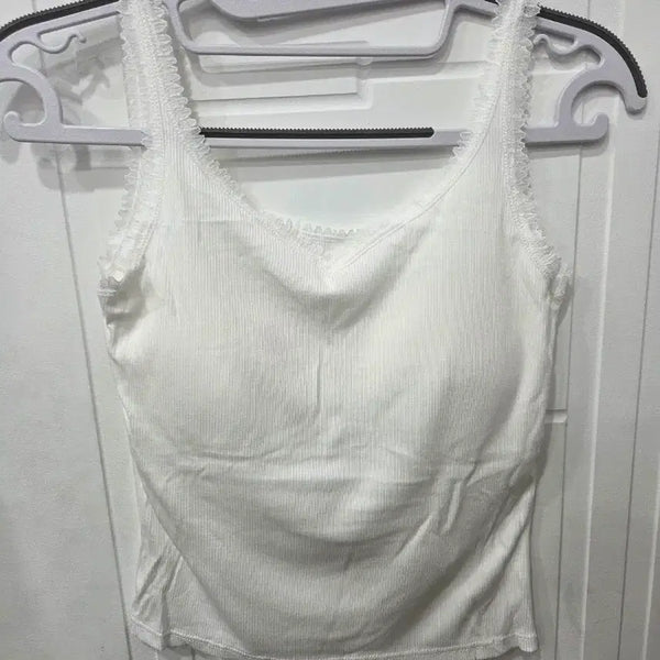 [BUNJANG] Lace Strap Camisole Bra / 레이스 끈 나시브라 팔아요