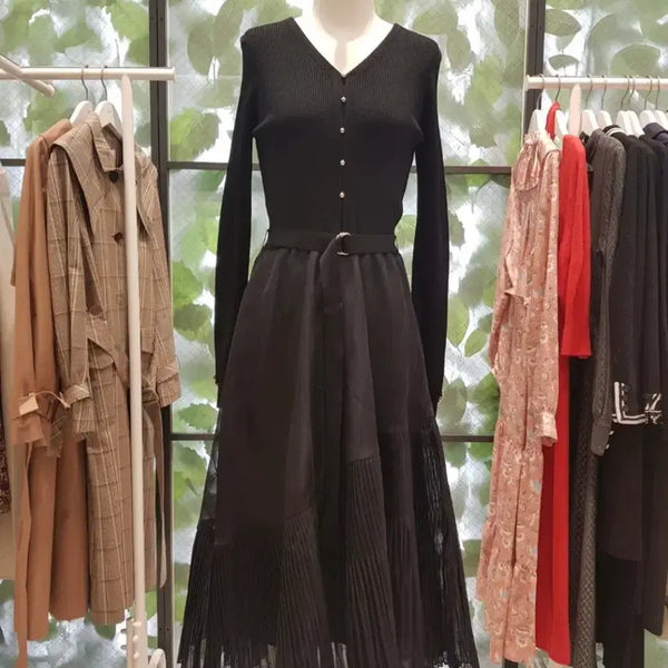 [BUNJANG] DEWL Black Dress Size 55 / 듀엘 원피스 블랙 55 새상품급