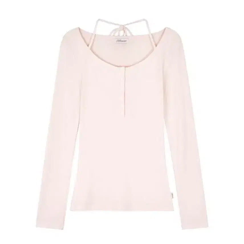 [BUNJANG] Clishare Pink Frita Collaboration Bella Long Sleeve T-Shirt / 클리시어 핑크 프리따 콜라보 벨라 긴팔티셔츠