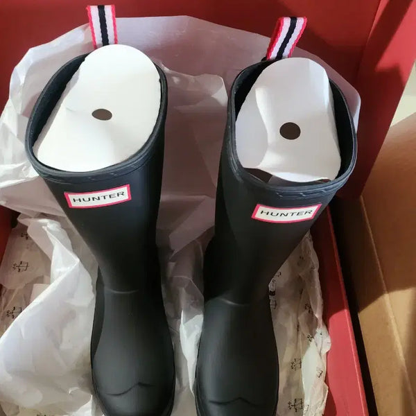 [BUNJANG] Hunter Women's Play Tall Boots Black US6W (UK4) / 헌터 여성 플레이 톨부츠 블랙 US6W(UK4)