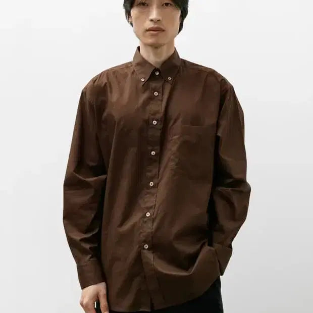 [BUNJANG] Auralee 25SS Typewriter Shirt Dark Brown Size 4 / 오라리 25ss 타입라이터 셔츠 4사이즈