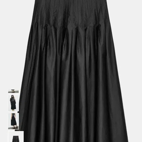 [BUNJANG] ZARA Pleated Midi Skirt Black New / 자라 품절템 플리츠 미디스커트 텍없는 새제품
