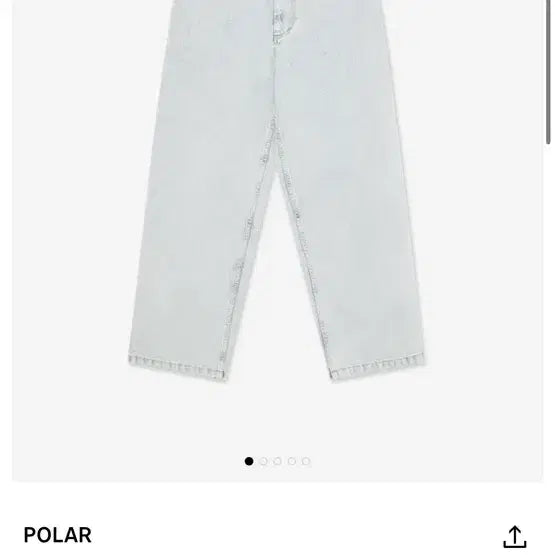 [BUNJANG] Pola Skate Big Boy Pants Light Blue S / 폴라 스케이트 빅보이 팬츠 라이트 블루 s
