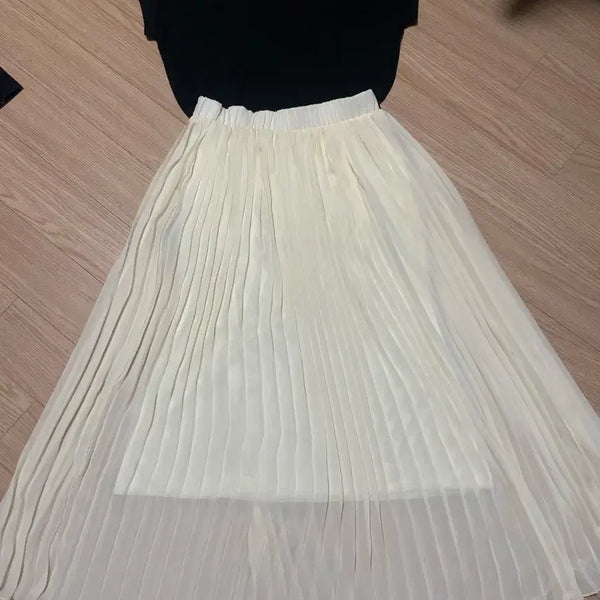 [BUNJANG] Sleeveless Top and Long Skirt Set / 나시 롱치마 세트