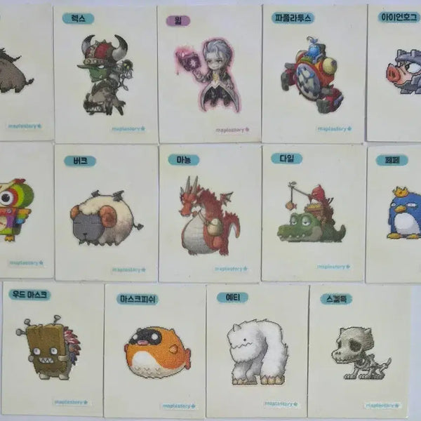 [BUNJANG] MapleStory Sticker Bundle / 메이플스토리) 띠부씰 일괄
