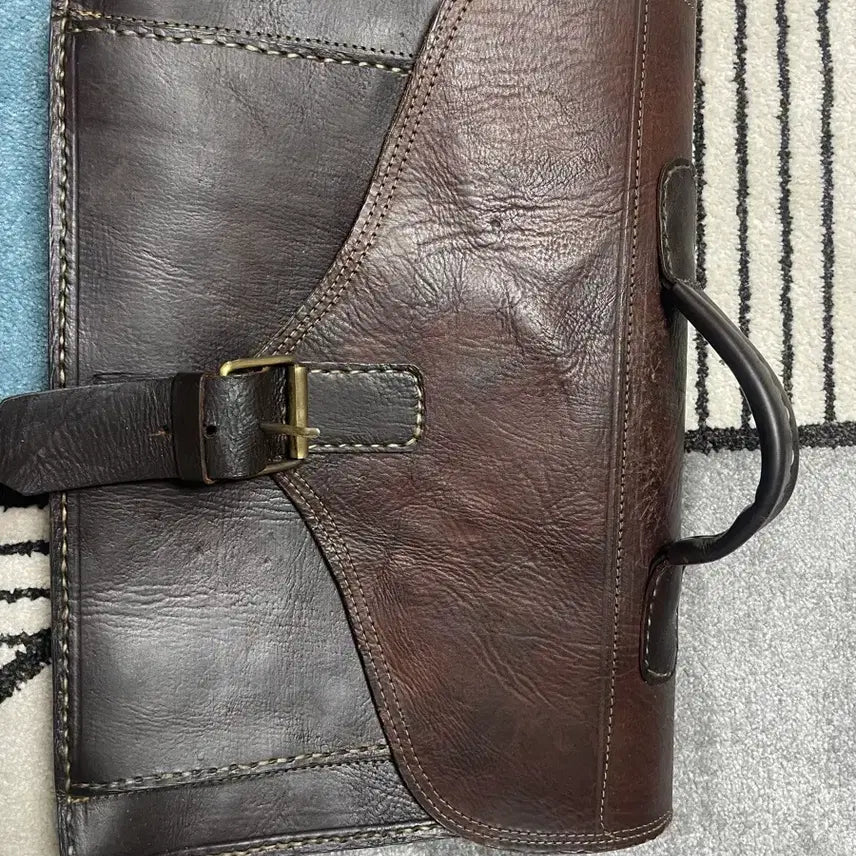 [BUNJANG] Horsehide Leather Briefcase / 말가죽 서류가방 브리프케이스