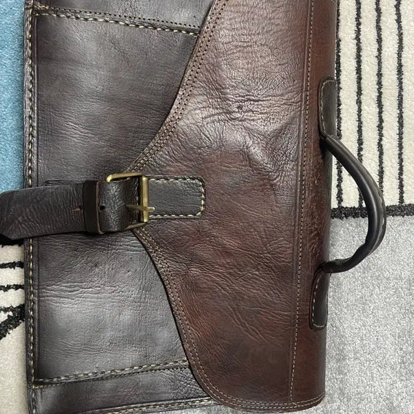 [BUNJANG] Horsehide Leather Briefcase / 말가죽 서류가방 브리프케이스