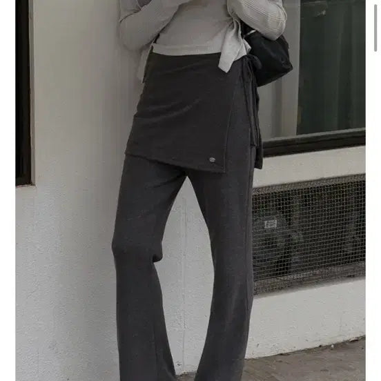 [BUNJANG] Creemure Wrap Skirt Pants / 크렘므 랩 스커트 팬츠