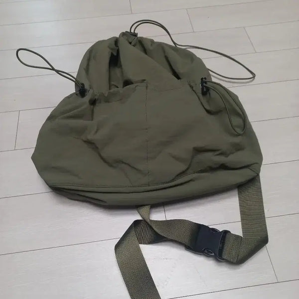 [BUNJANG] Partimento Khaki String Backpack / Partimento 정품 카키색 스트링 백팩