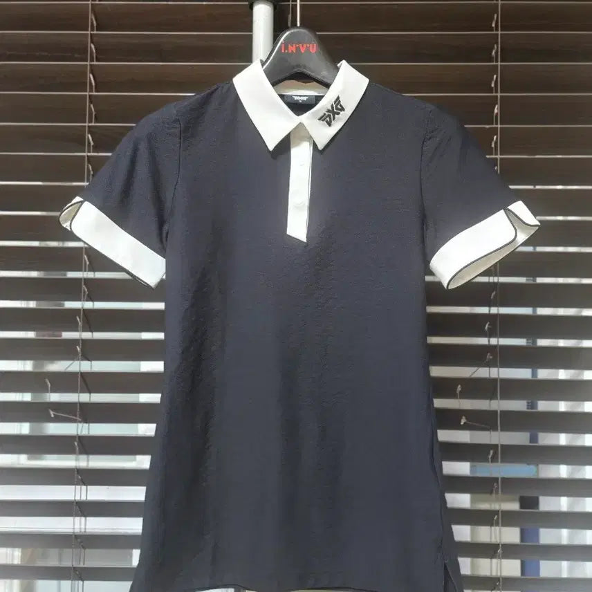 [BUNJANG] PXG Women's Golf Wear Short Sleeve Polo Shirt Black / PXG 여성 골프웨어 카라 반팔티 블랙