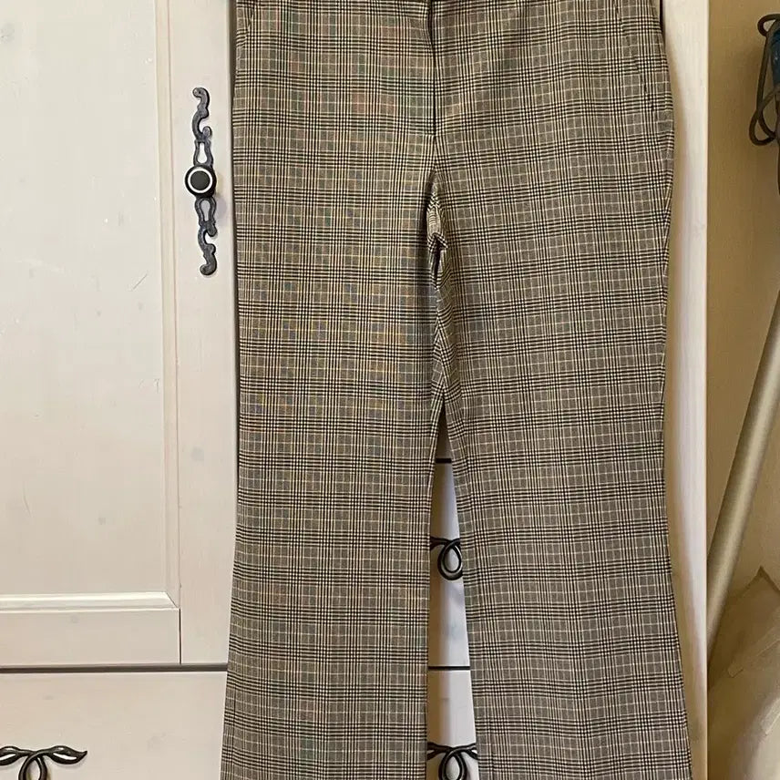 [BUNJANG] Check Pattern 10-Length Slacks / Sjsj체크10부바지