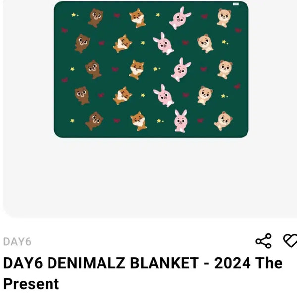 [BUNJANG] DAY6 2024 Concert Merchandise Blanket (Sealed) / 데이식스 24클콘 md 담요 미개봉