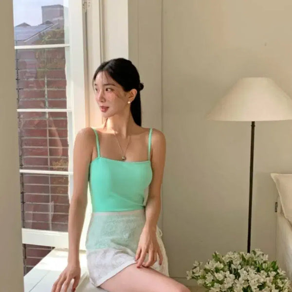 [BUNJANG] Mint Monokini Free Size Swimsuit / 민트  모노키니 프리사이즈 수영복