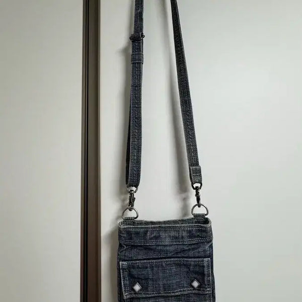 [BUNJANG] Vintage Porter Denim Crossbody Bag / 빈티지 포터 데님 크로스백