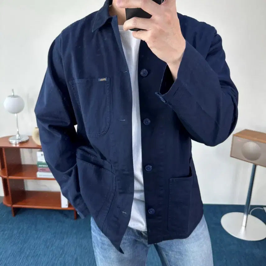 [BUNJANG] Polo Ralph Lauren Navy Chore Jacket Size L / 폴로 네이비 초어자켓 사이즈 L