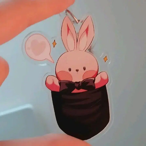 [BUNJANG] Good Friend (Brown) Acrylic Keyring / 괴담출근 착한친구(브라운) 아크릴 키링