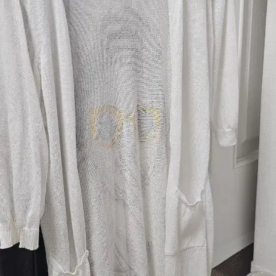 [BUNJANG] Women's Knit Cardigan White / 여성 니트 가디건 화이트.(여름)