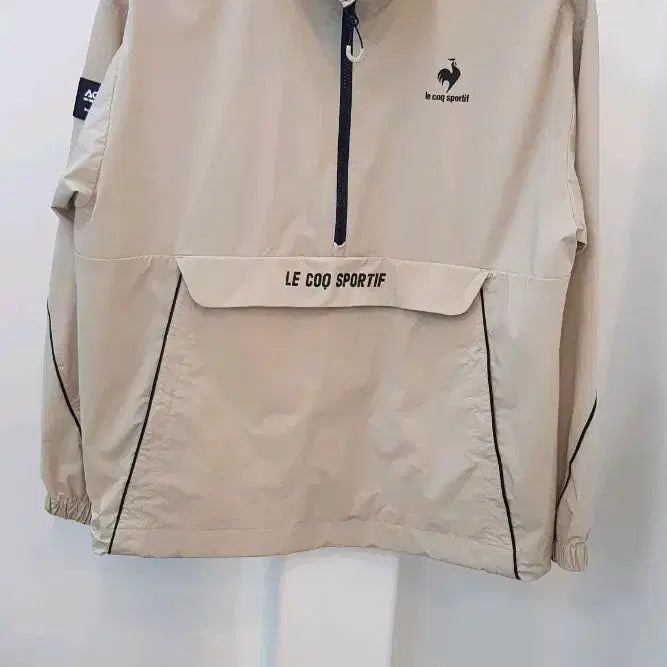 [BUNJANG] Le Coq Sportif Anorak Windbreaker Beige Size 95 / 르꼬끄 아노락바람막이 95