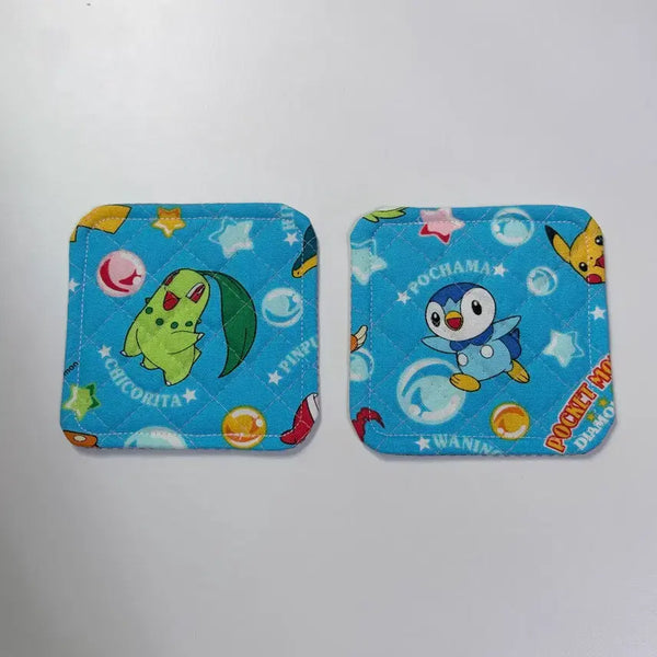 [BUNJANG] Pokemon Chikorita & Piplup Cup Coaster / 포켓몬스터 컵코스터 티코스터 컵받침 치코리타 팽도리