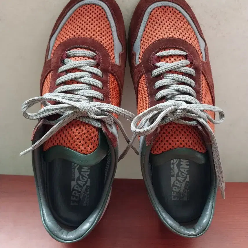 [BUNJANG] Salvatore Ferragamo Suede Mesh Sneakers / 페라가모 스니커즈