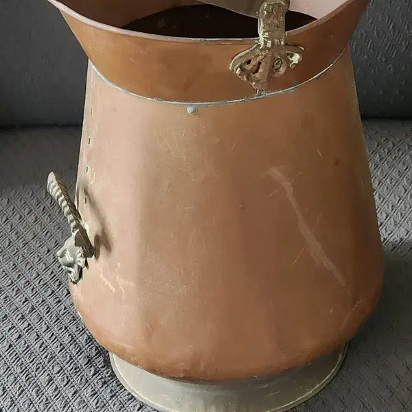 [BUNJANG] Antique Copper Kettle with Ceramic Handle / 앤틱 빈티지 구리 동 주전자