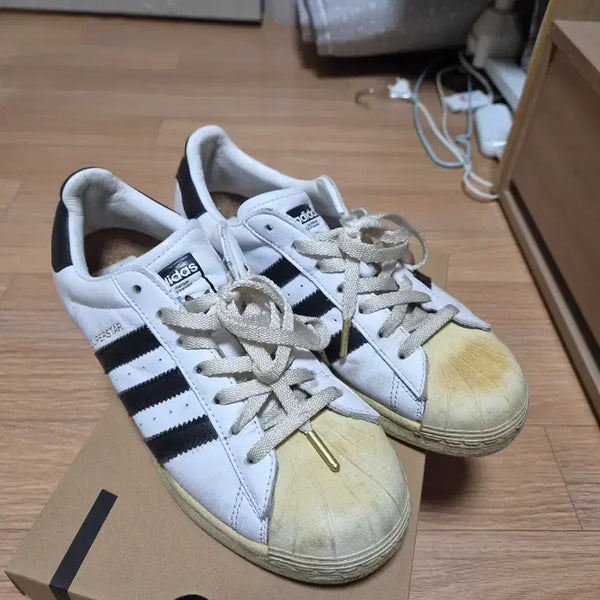 [BUNJANG] Adidas Superstar Premium White (265) / 아디다스 슈퍼스타 프리미엄 화이트 265