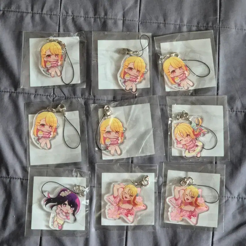 [BUNJANG] Oshi no Ko Sparkling Summer Kuji Acrylic Strap Keychain - Hoshino Ruby / 최애의 아이 반짝반짝 여름 쿠지 아크릴 스트랩 키링, 호시노 루비 아이