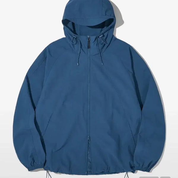 [BUNJANG] Urban Type Hooded Zip-Up Windbreaker Jacket Blue M / 미사용) 어반디타입 후드 집업 바람막이 자켓 블루 M
