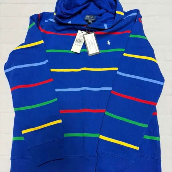 [BUNJANG] Polo Ralph Lauren Striped Hoodie XL / 폴로 랄프로렌 스트라이프 후드티 XL (새상품)정품