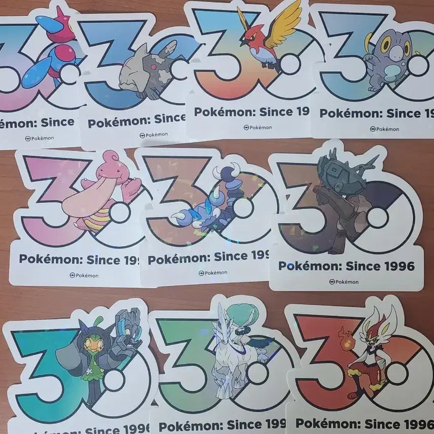 [BUNJANG] Pokemon 30th Anniversary Sticker / 포켓몬 30주년 기념 스티커