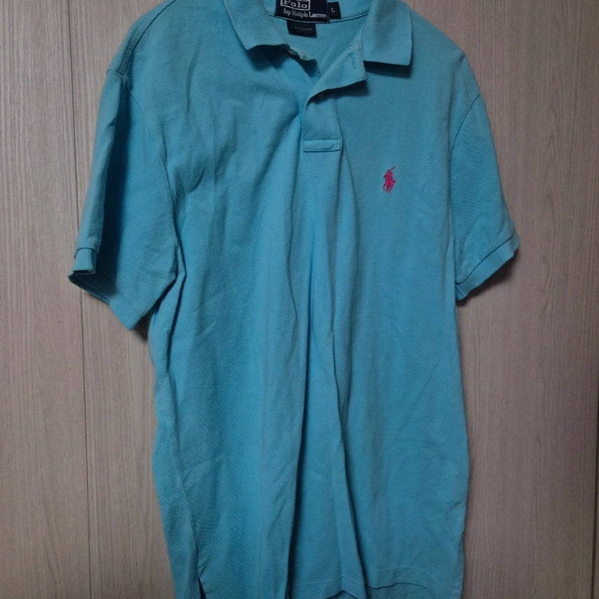 [BUNJANG] Polo Ralph Lauren T-shirt, L, Sky Blue / 폴로 랄프로렌 카라티 L 사이즈 하늘색