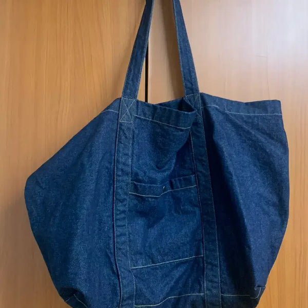 [BUNJANG] Ourself Denim Tote Bag / 아워셀브스 데님 토트백