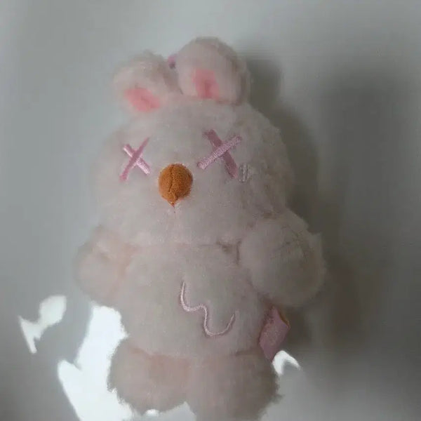 [BUNJANG] Shinwoo Artist The Cold Hug Plush Snow Bunny Doll Keyring / 신우 작가 더 콜드 허그 플러시 스노우 버니 인형 키링