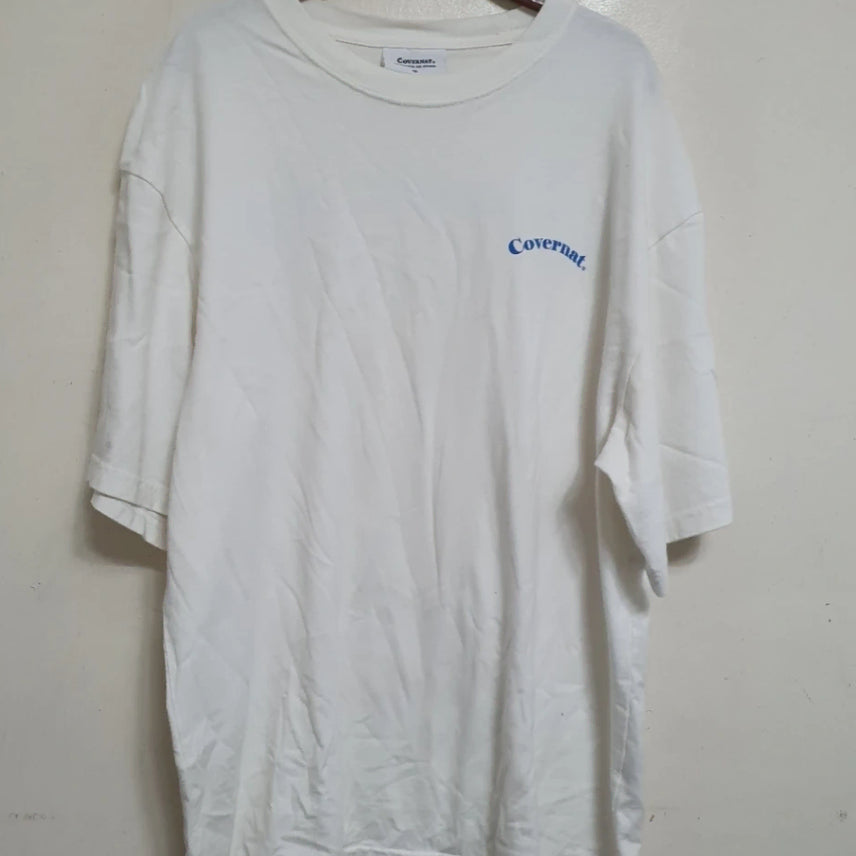 [BUNJANG] Covernat White T-Shirt M / 커버낫 흰색 반팔티 M