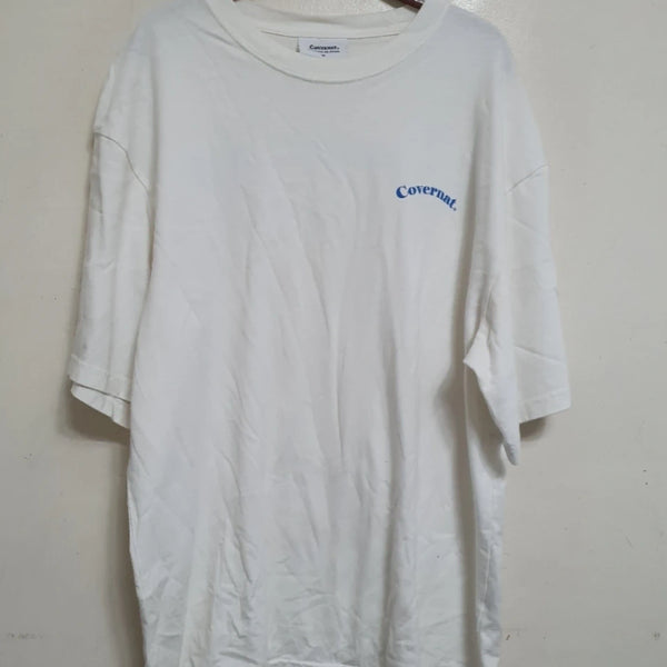 [BUNJANG] Covernat White T-Shirt M / 커버낫 흰색 반팔티 M