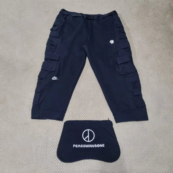 [BUNJANG] Nike x PEACEMINUSONE Wide Cargo Pants / (L) 나이키 피스마이너스원 와이드 카고 팬츠