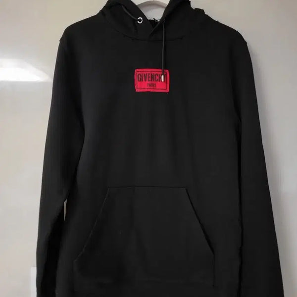 [BUNJANG] Givenchy Vintage Black Logo Hoodie Size S / 지방시 빈티지 블랙 로고 후드티 S사이즈  국내100~105