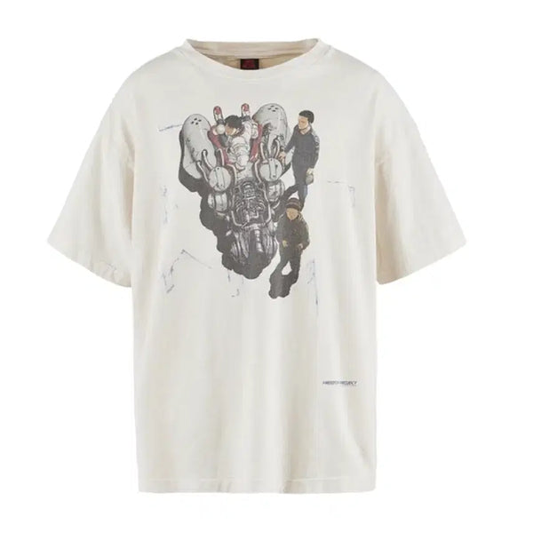 [BUNJANG] Saint Michael x Freedom Bike Short Sleeve T-Shirt / 세인트 미카엘 X 프리덤 바이크 숏슬리브 티셔츠