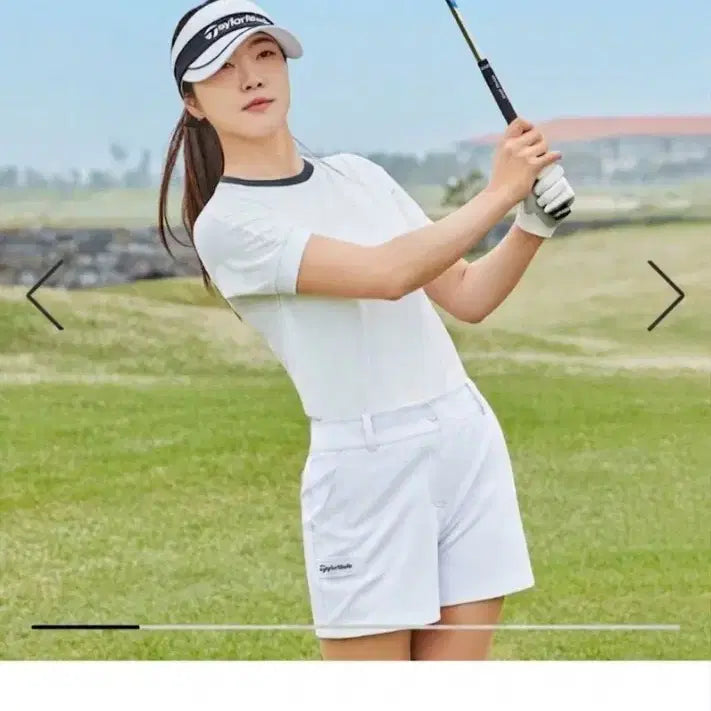 [BUNJANG] TaylorMade White Golf 3/4 Length Shorts / 24ss 테일러메이드 / 화이트 골프 3부 반바지 64