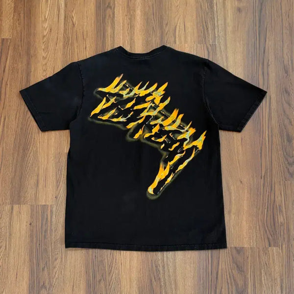 [BUNJANG] Stussy Burning Stock T-Shirt / 스투시 버닝 스탁 티셔츠