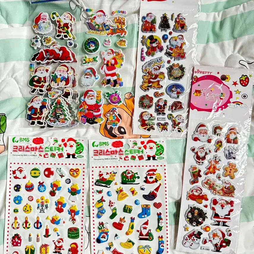 [BUNJANG] Vintage Christmas Deco Stickers / 고전 크리스마스 스티커 다꾸