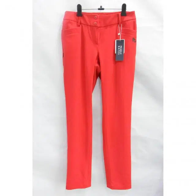 [BUNJANG] Pearly Gates Women's Golf Pants Red Size 1 / 파리게이츠 정품 여성용 골프 바지 레드 1사이즈