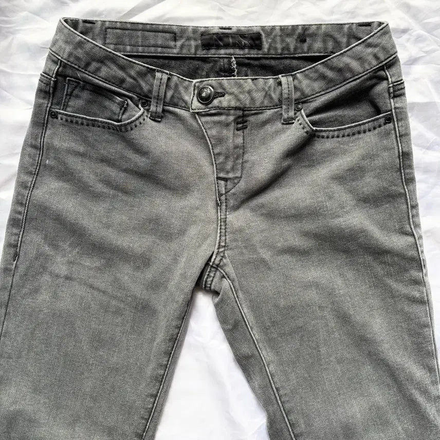 [BUNJANG] NIX Y2K Grey Low-Rise Skinny Jeans (Size 27) / (27) 빈티지 y2k NIX 그래이 로우라이즈 스키니진