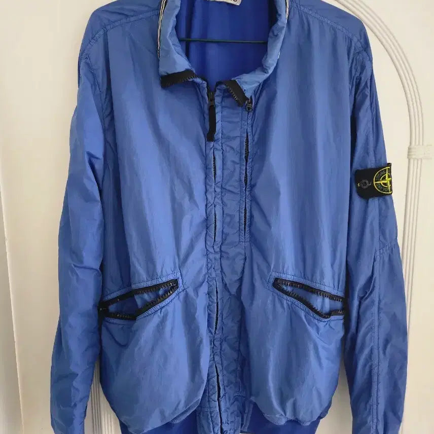 [BUNJANG] Stone Island Garment Dyed Crinkled-Effect Jacket / 스톤아일랜드 가먼트다잉 클링클렙스 자켓