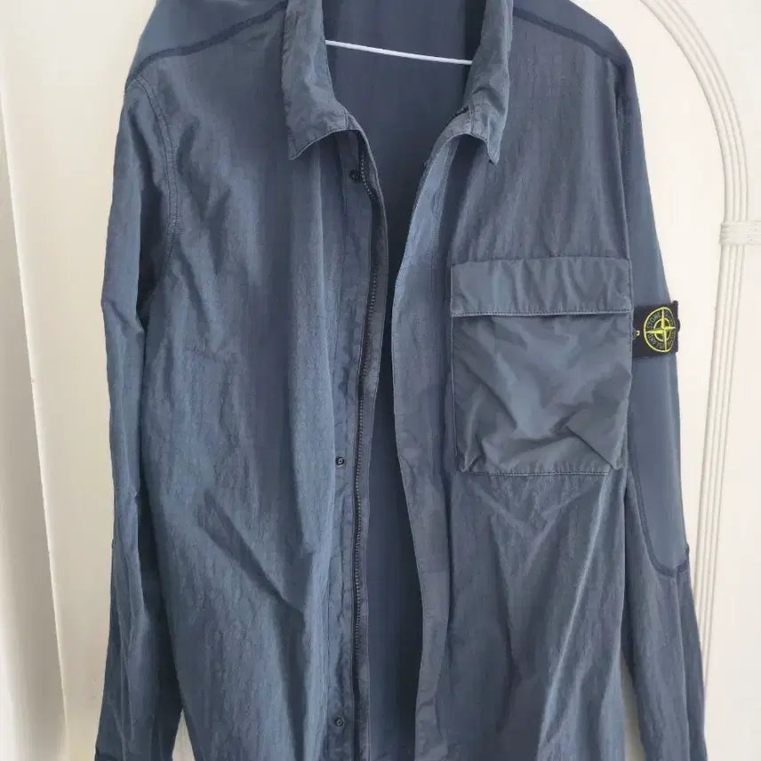 [BUNJANG] Stone Island Garment-Dyed Cotton Nylon Ripstop Shirt Jacket / 스톤아일랜드 가먼트다잉 코튼 나일론 립스탑 셔츠 자켓