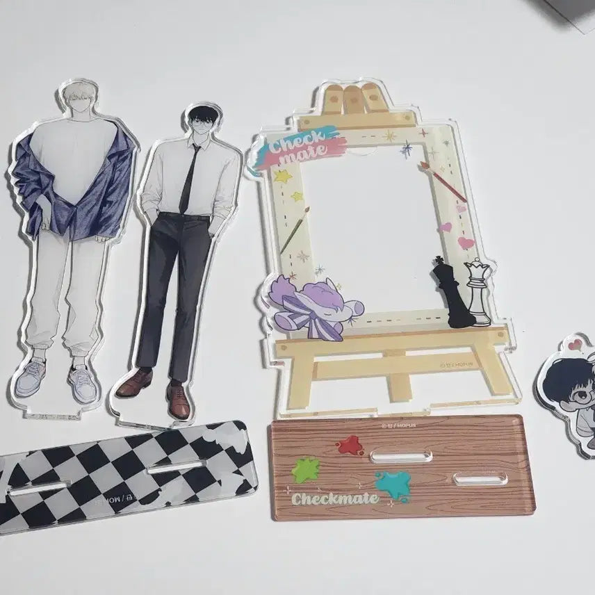 [BUNJANG] Checkmate Photocard Holder (Acrylic) & Acrylic Stand Set / 체크메이트 아크릴스탠드 포카