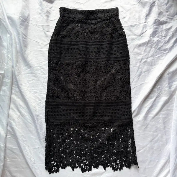 [BUNJANG] 31 Sons de Mode Vintage Lace Goth Long Skirt / 빈티지 31 sons de mode 레이스 고스 롱 스커트 일브 스나계